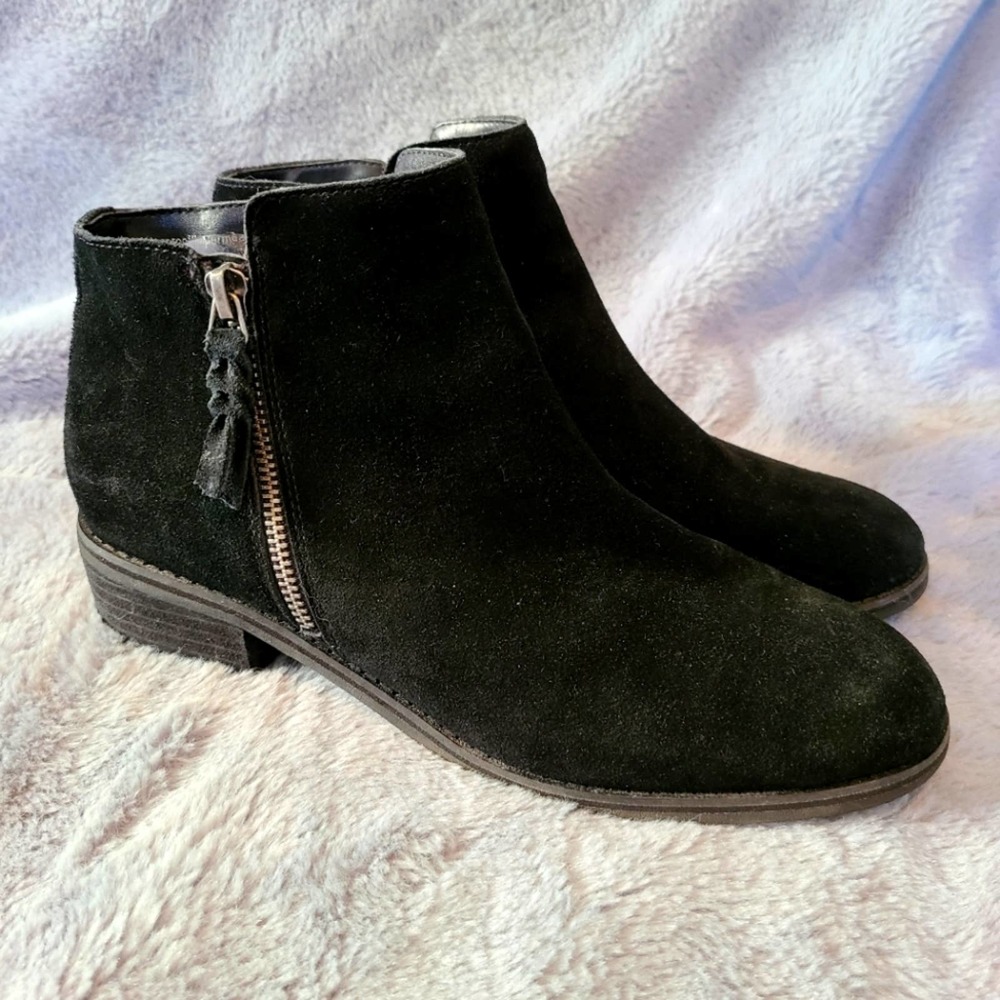 Blondo Black Waterproof Suede Ankle Boots Size 9.5